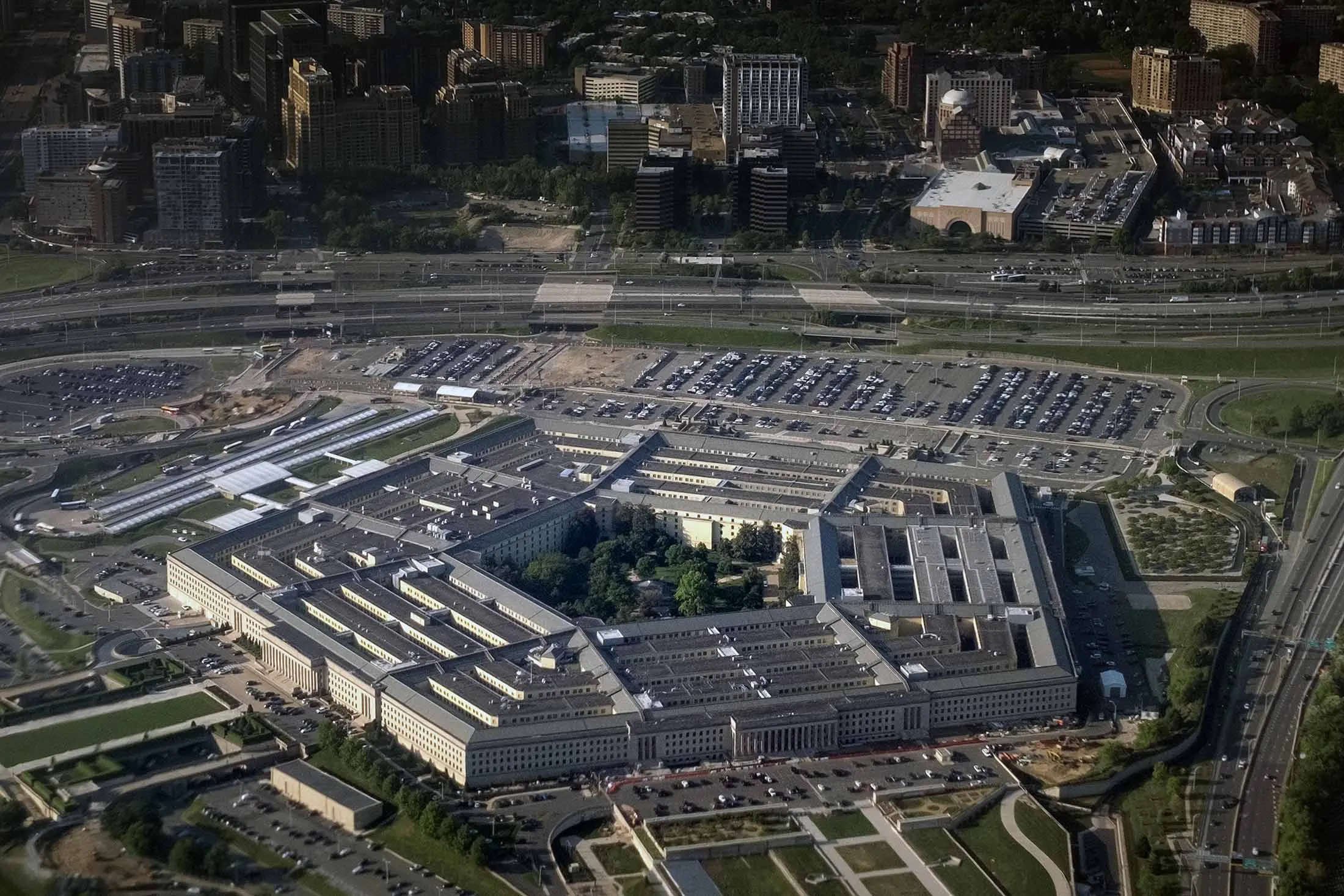 The Pentagon building in Arlington, Virginia.
