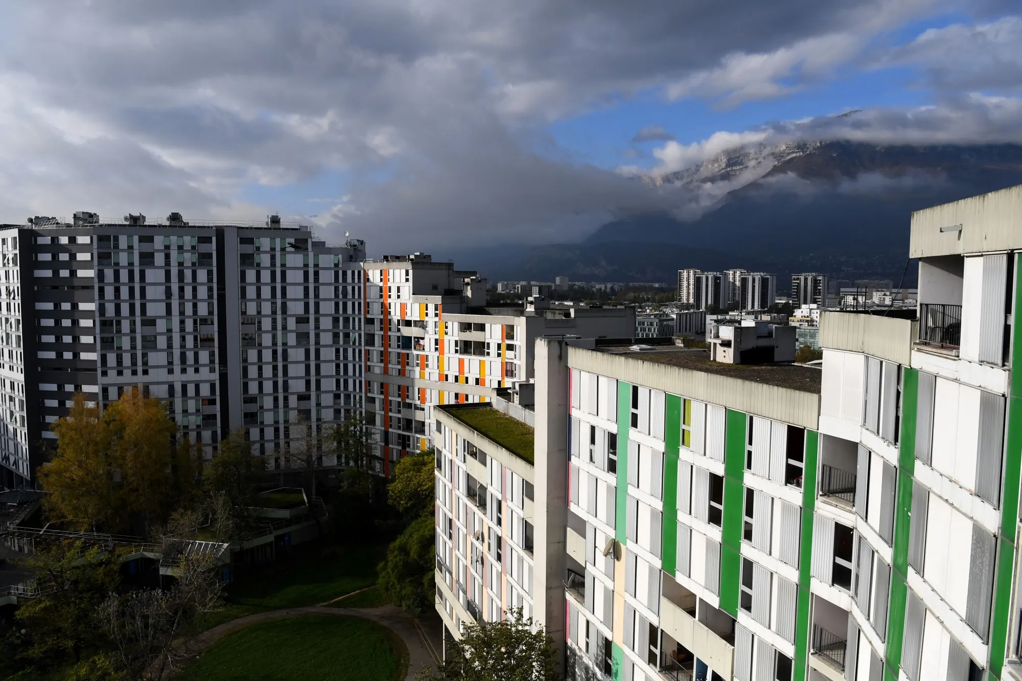 The massive housing blocks of the Arlequin district&nbsp;in Grenoble remain a legacy of the PCF’s postwar urban development program.&nbsp;