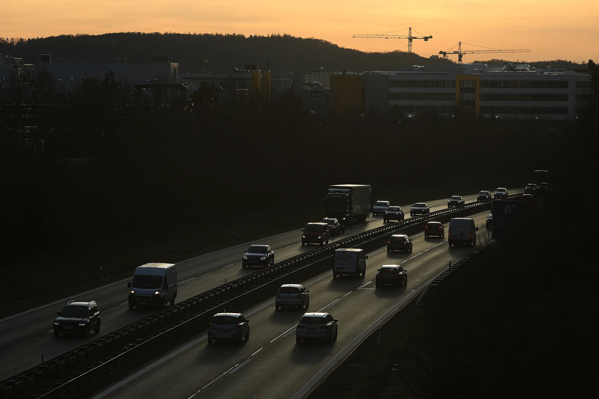 Stuttgart Traffic And City Views Ahead Of Federal Administrative Court Diesel Ban Ruling 