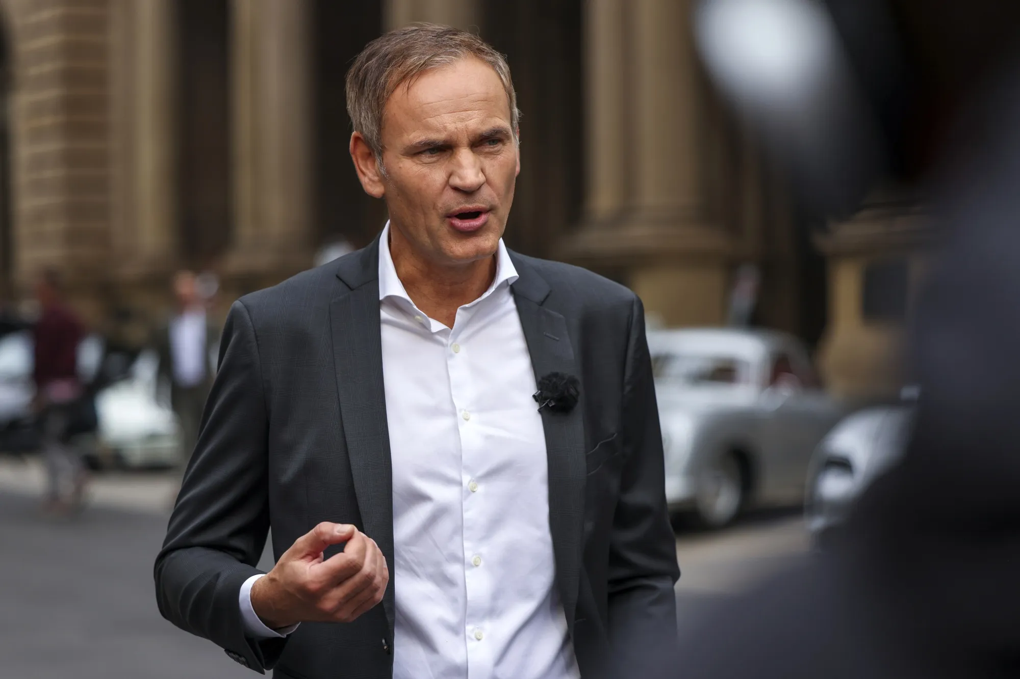 Oliver Blume following the Porsche IPO in Frankfurt.