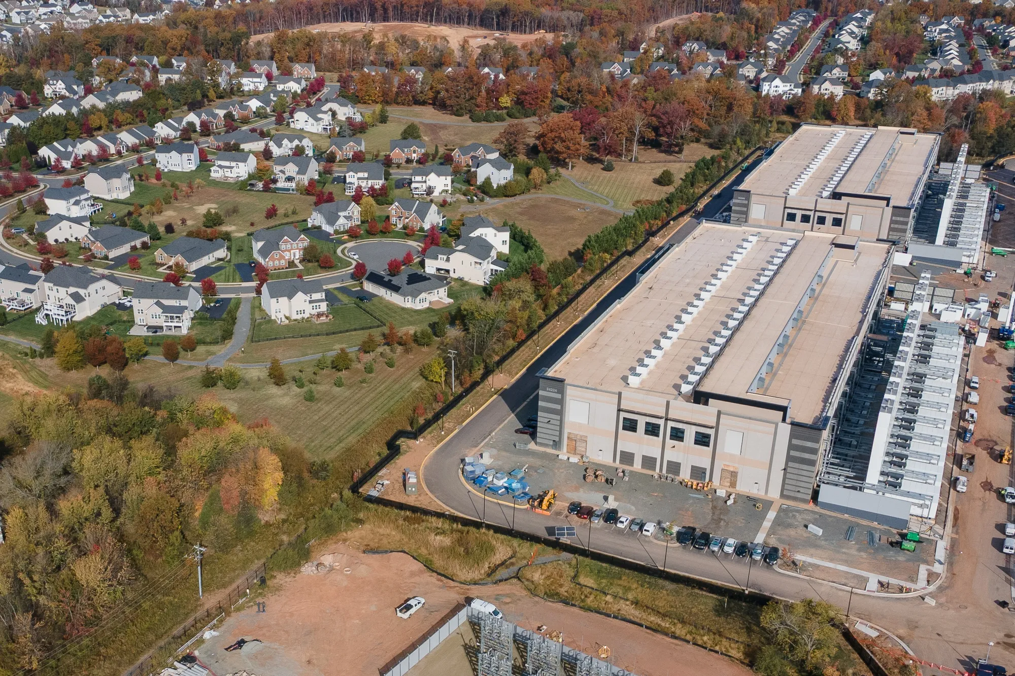 A Microsoft data center in Aldie, Virginia.