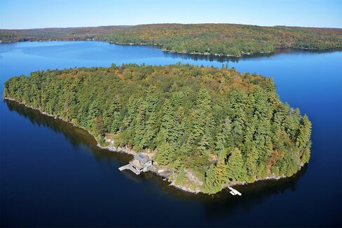 A 20-acre island on Lake of Bays in Muskoka, Central Ontario, offered by Sotheby's International Realty for $4,019,815.