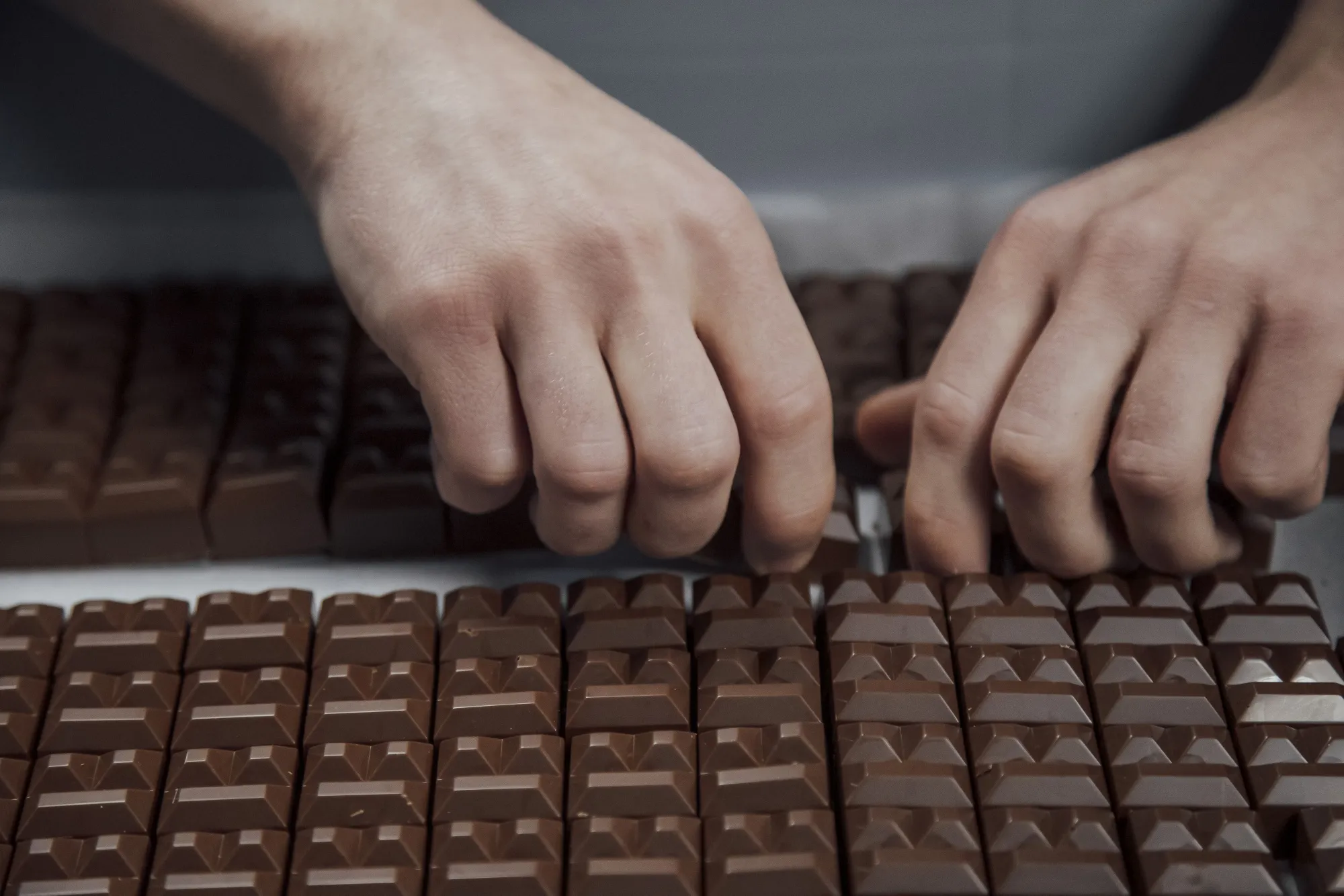 Handmade chocolates in Paris.