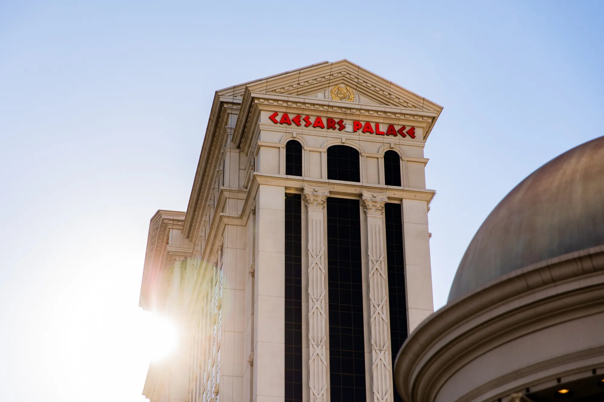 Caesars Entertainment Inc. Caesars Palace hotel and casino in Las Vegas.