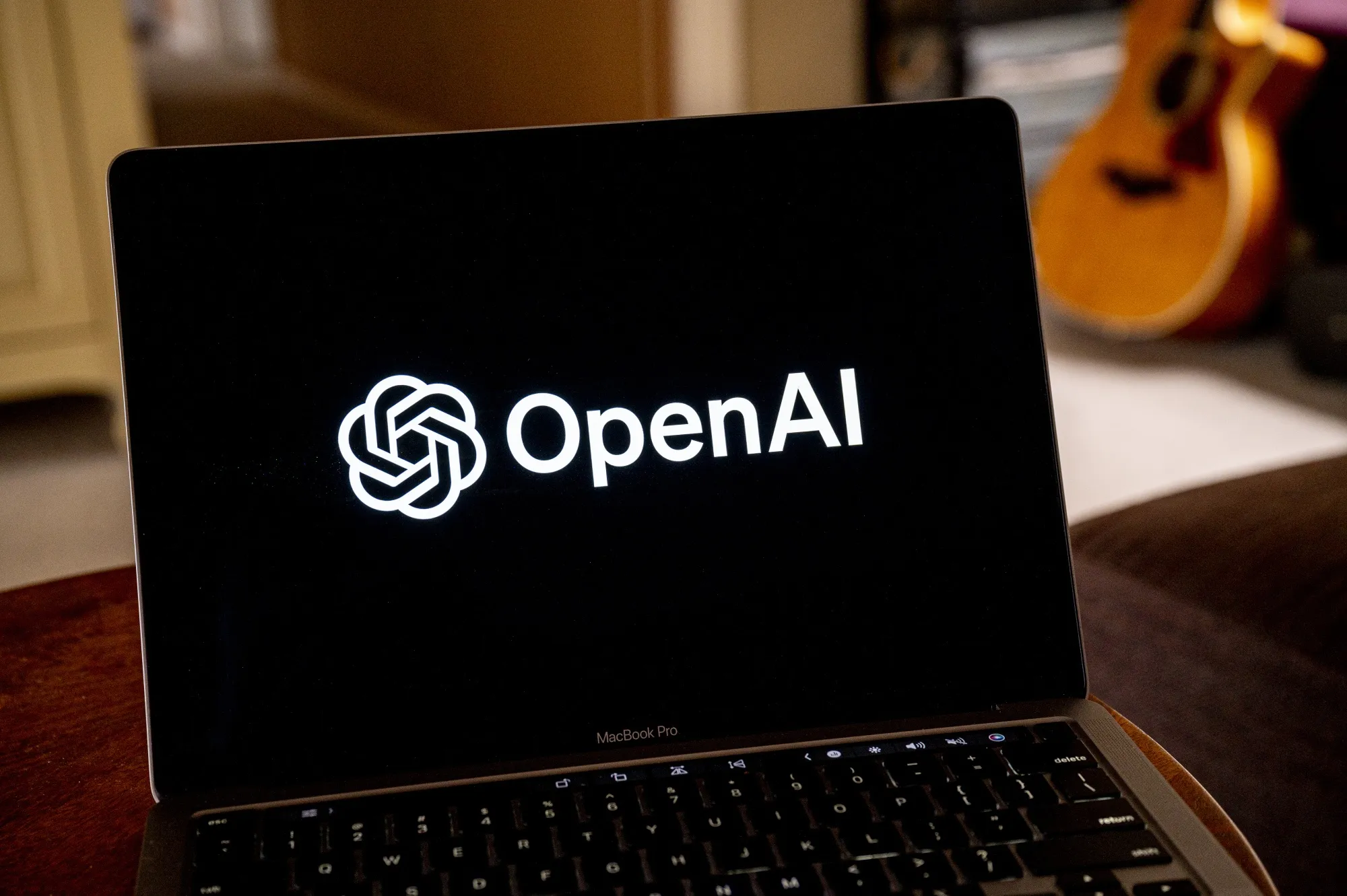 The Open AI logo.