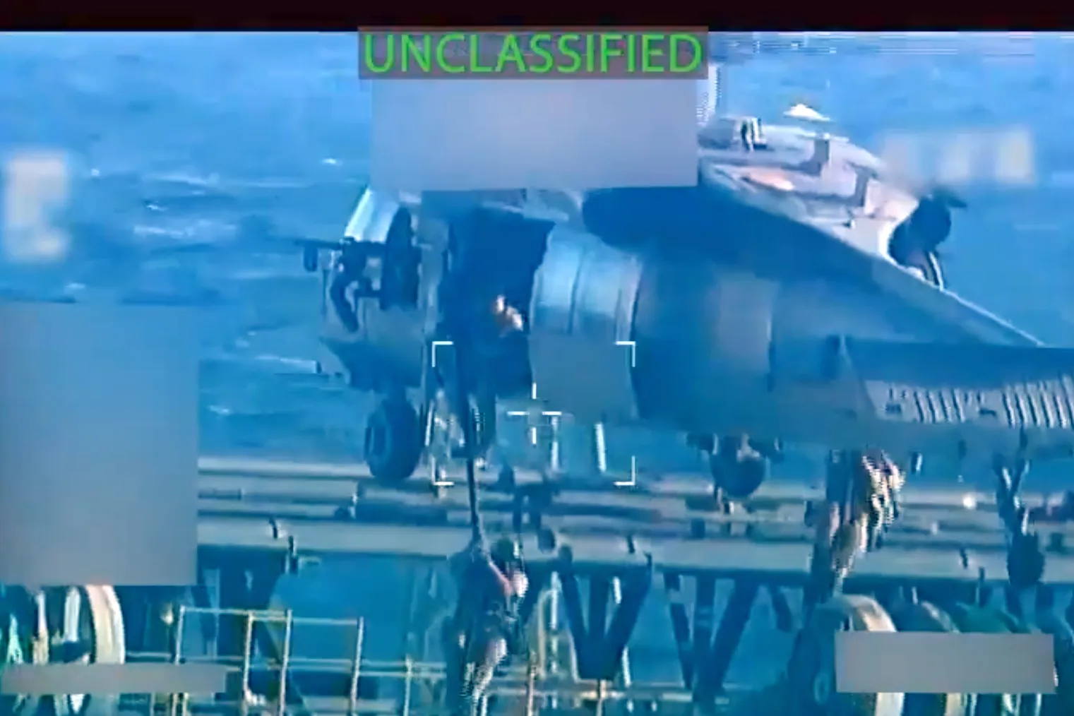 US forces intercept and seize a sanctioned oil tanker off the coast of Venezuela, in a video released by the US Department of Justice on Dec. 10.