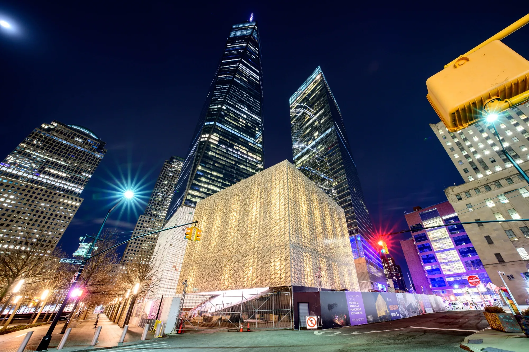 The Perelman Performing Arts Center in New York City, designed by REX, Davis Brody Bond and Rockwell Group.