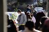 People wait in line at a Covid-19 testing site in San Marcos, Calif., on Jan. 2. 