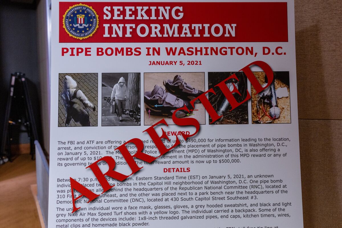 DC Pipe Bomb Suspect Spoke to Authorities for Hours After Arrest