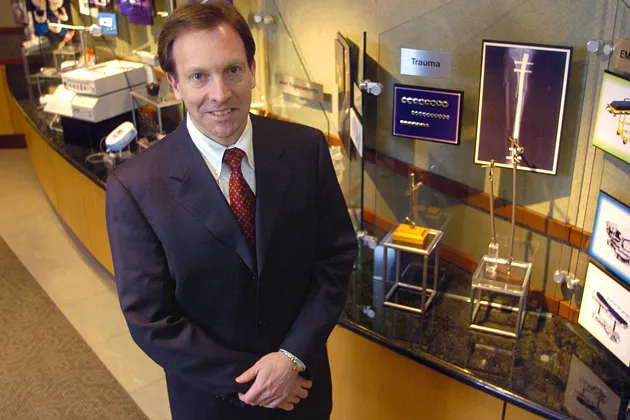 Steve MacMillan, former president and CEO of Stryker Corporation, in 2005.

