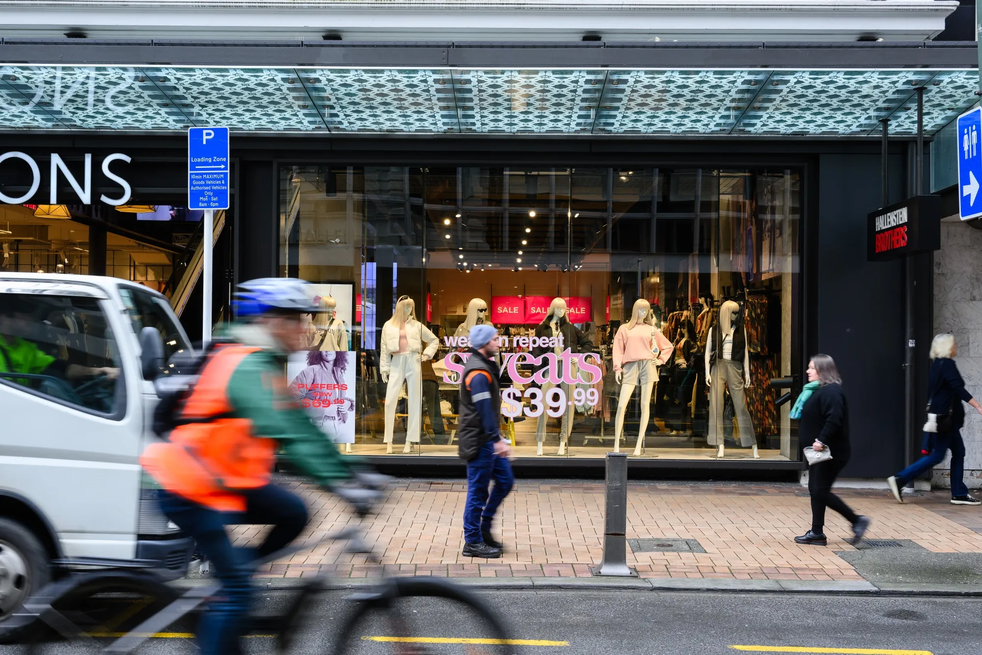 A clothing store in Wellington, New Zealand, on July 10.