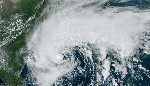 Tropical Storm Ophelia Makes Landfall in North Carolina