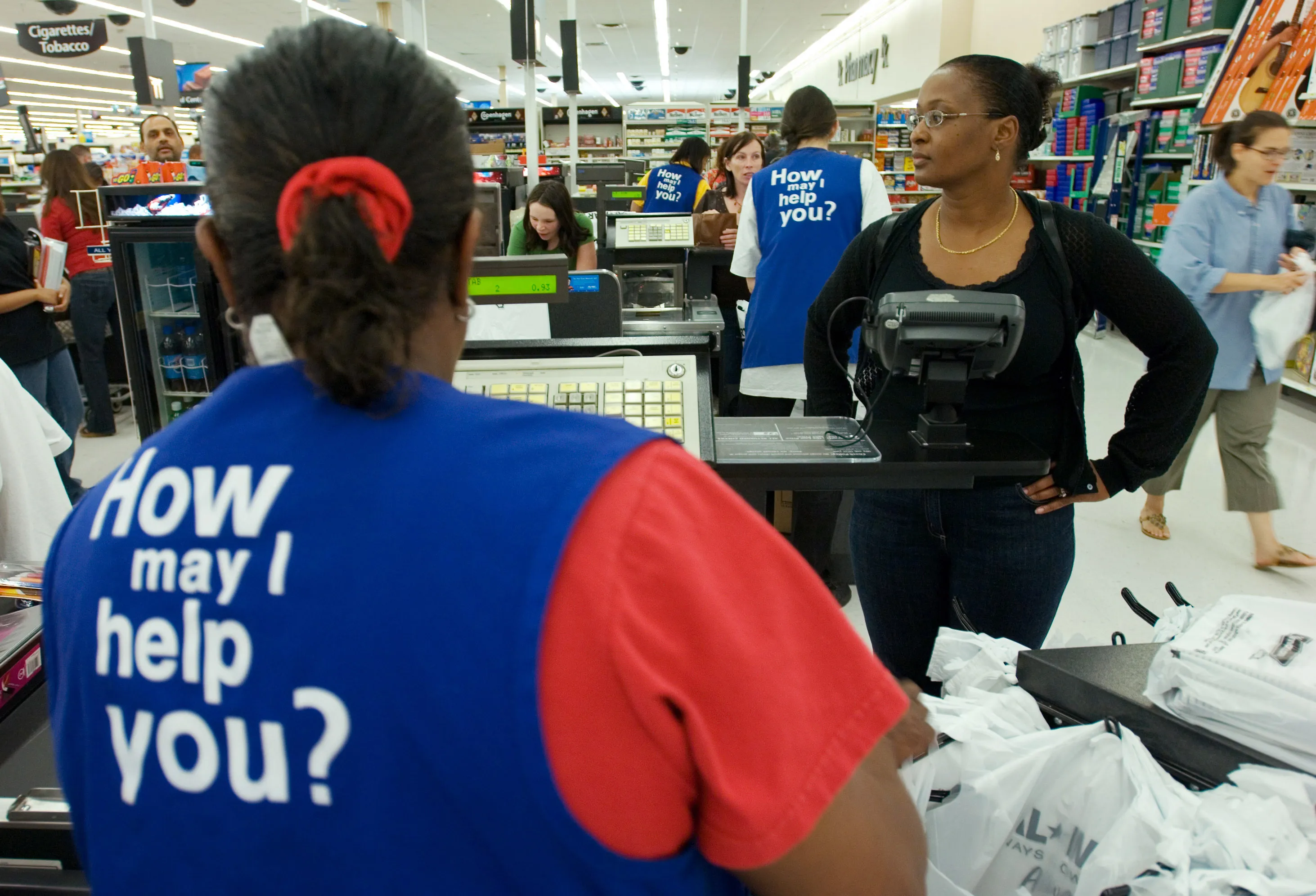 Wal-Mart Shoppers At Woodbridge Store