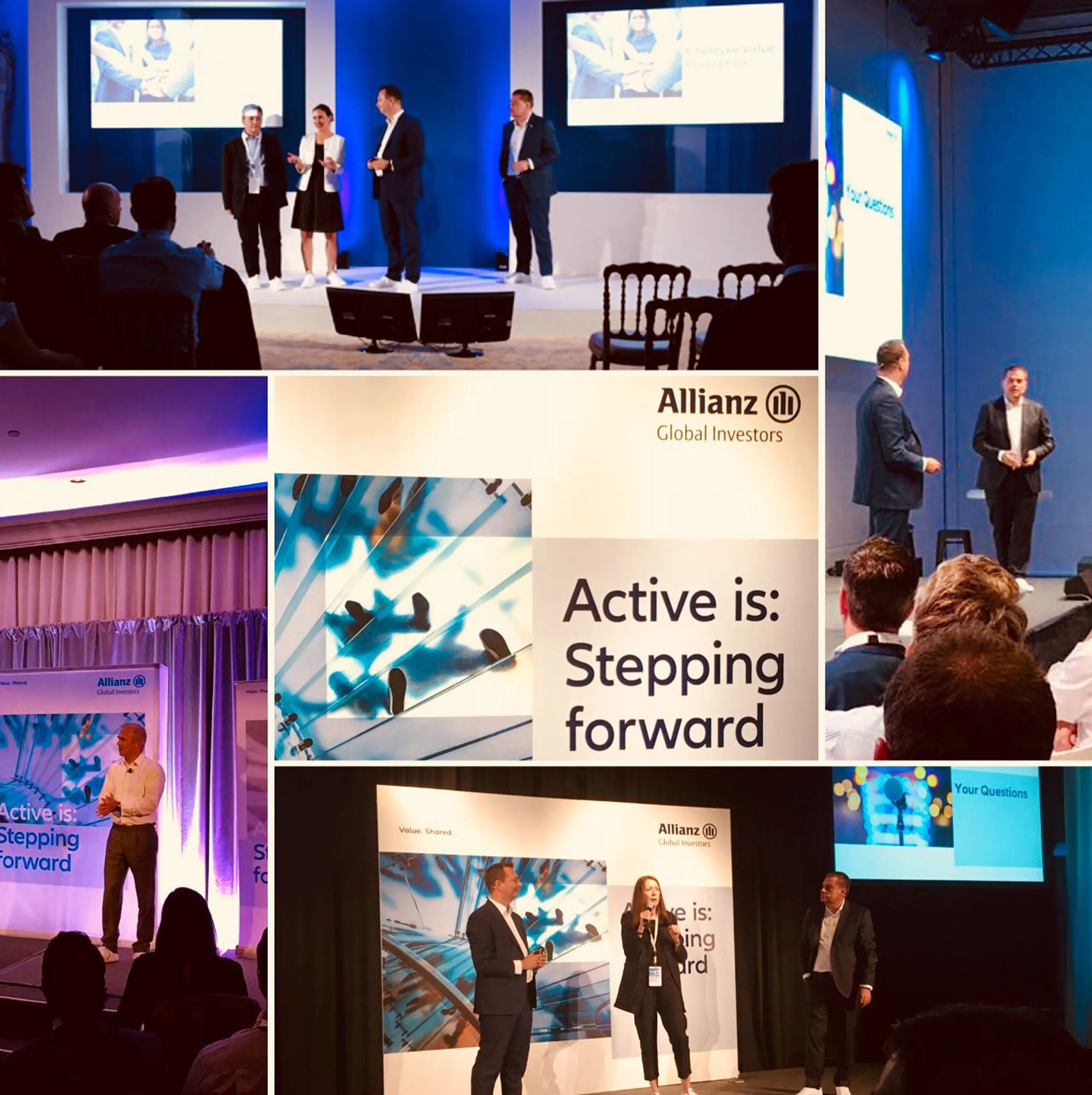 Allianz white training shoes