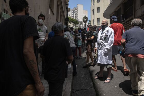 Homelessness Surges in Brazil’s Biggest Cities as Covid Fades