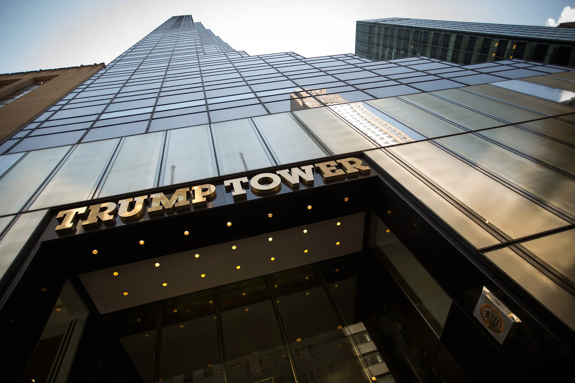 Trump Tower stands in New York.
