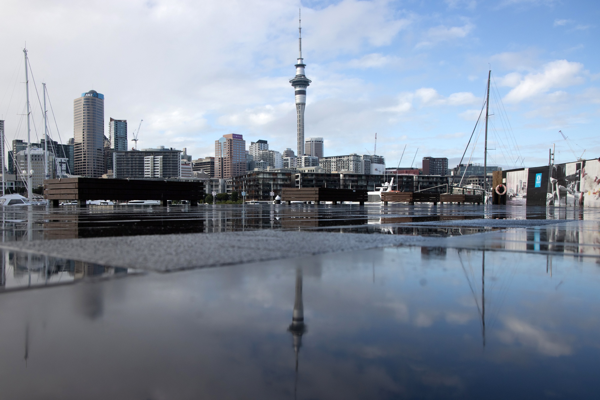 Auckland, New Zealand, during a lockdown last year.