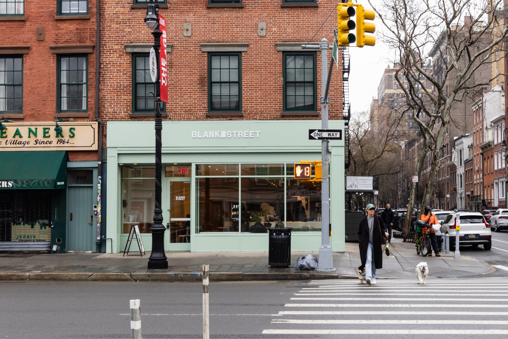 Blank St coffee on 6th Ave at West 10th St on March 8, 2026 in New York, NY. Credit: Rebecca Smeyne for Bloomberg News.