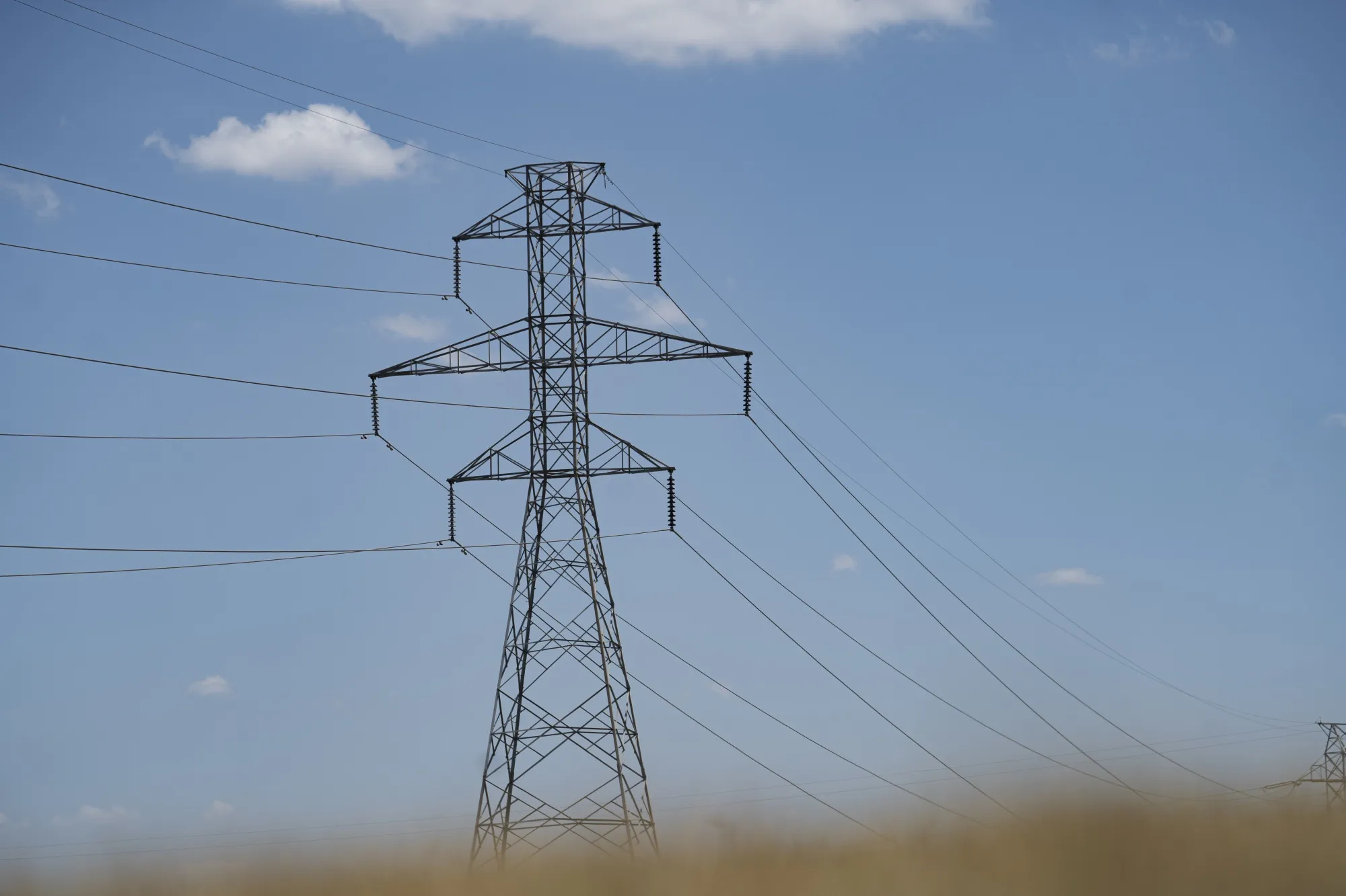 Power lines in Dallas, Texas.