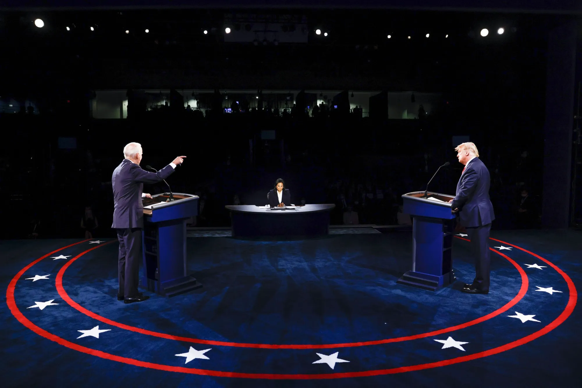 It’s a rematch: Joe Biden and Donald Trump during a presidential debate in 2020.