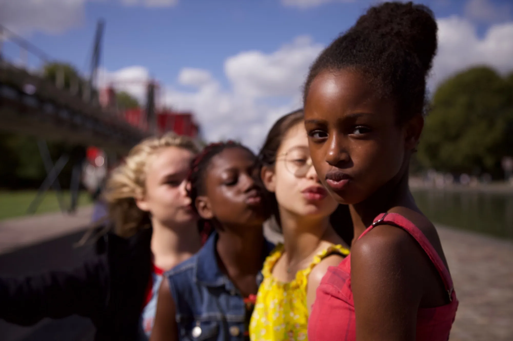 The cast of the coming-of-age film "Cuties."