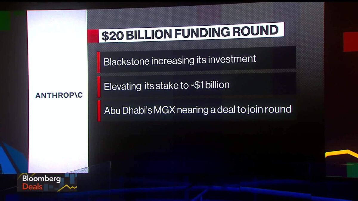 Blackstone Joins Anthropic's $20 Billion Funding Round