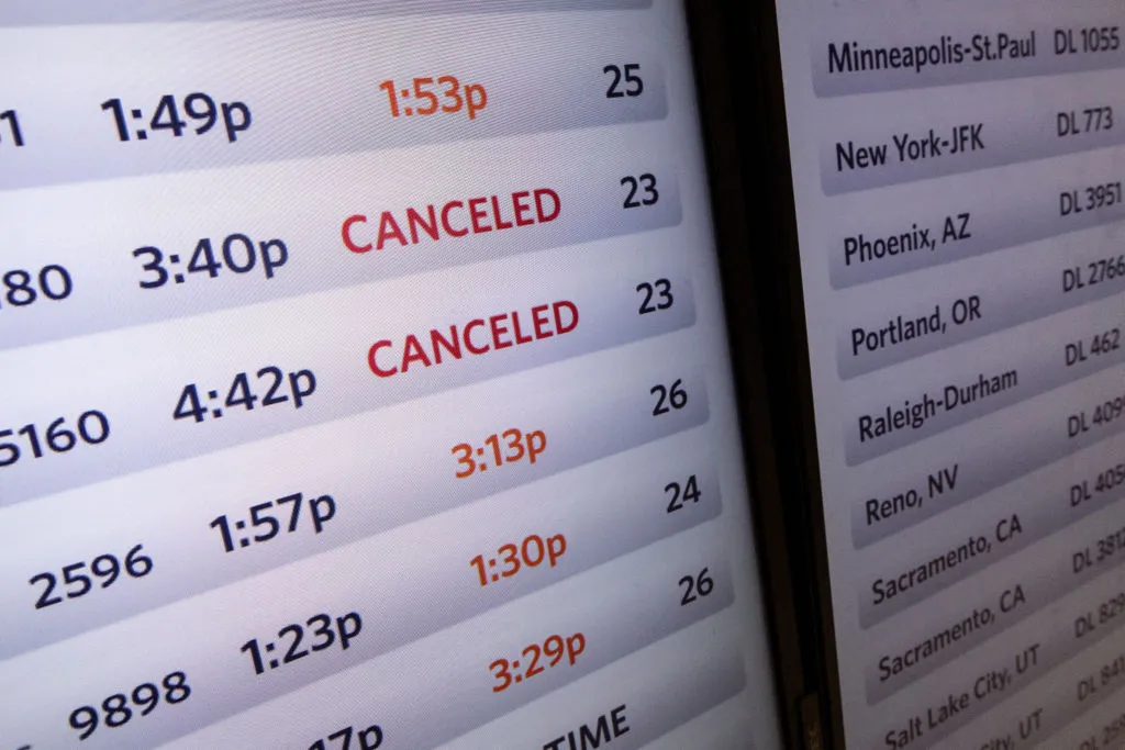 Delta canceled 6,700 flights.