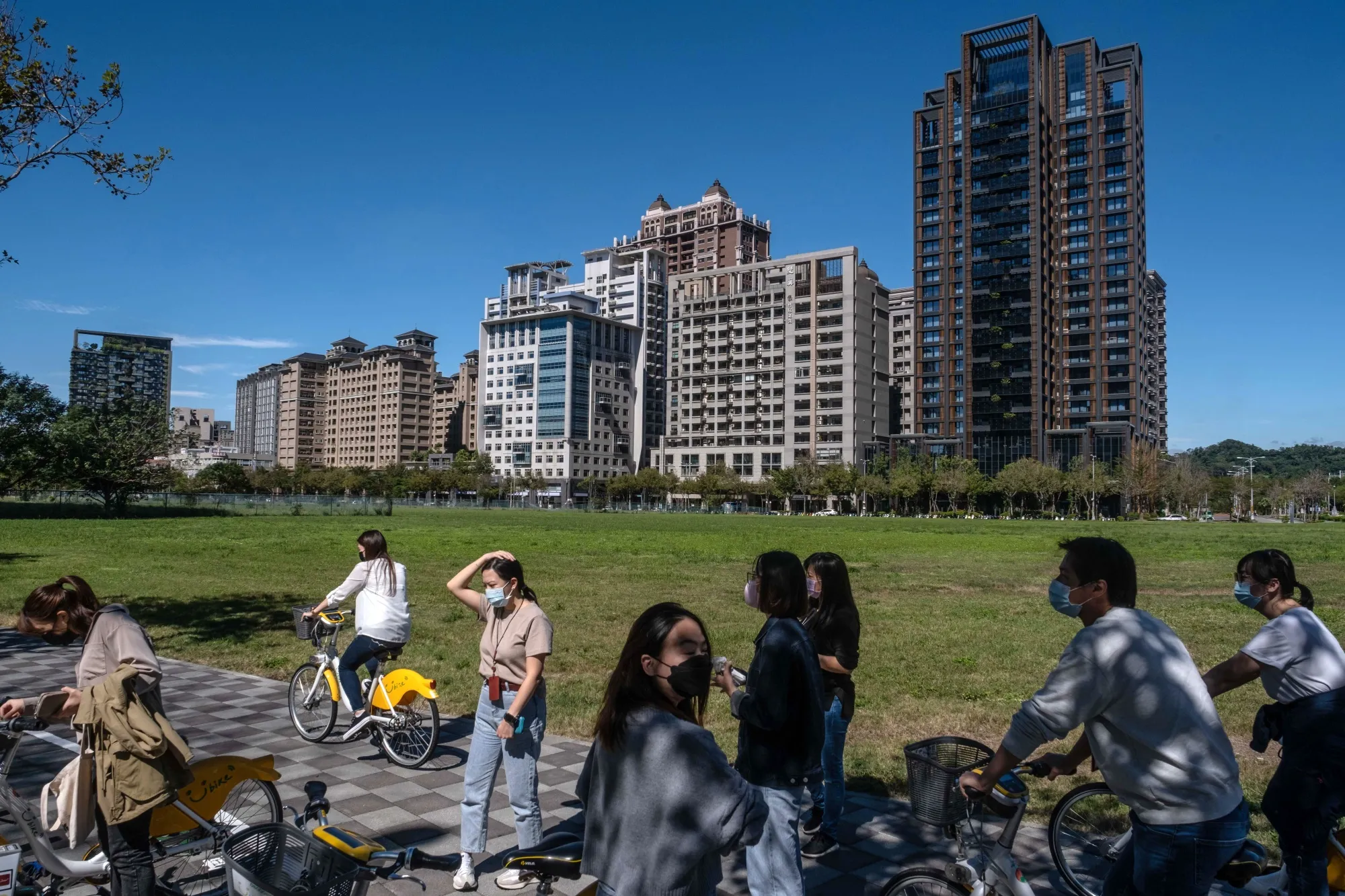 Apartment buildings&nbsp;in Hsinchu.