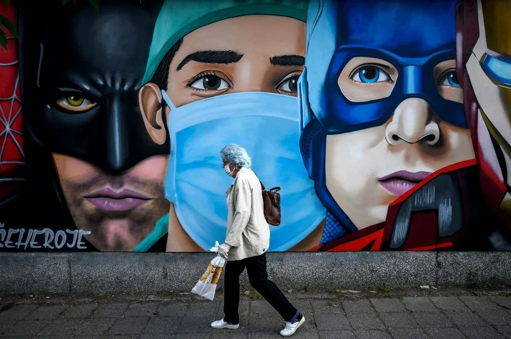 Superheroes. Not superspreaders.