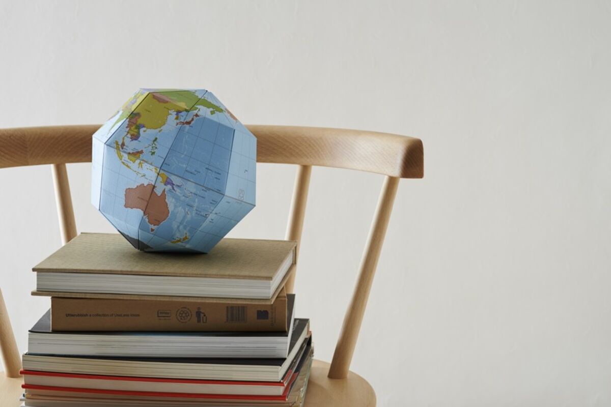 These World Maps Can Be Folded Into Origami Globes - Bloomberg