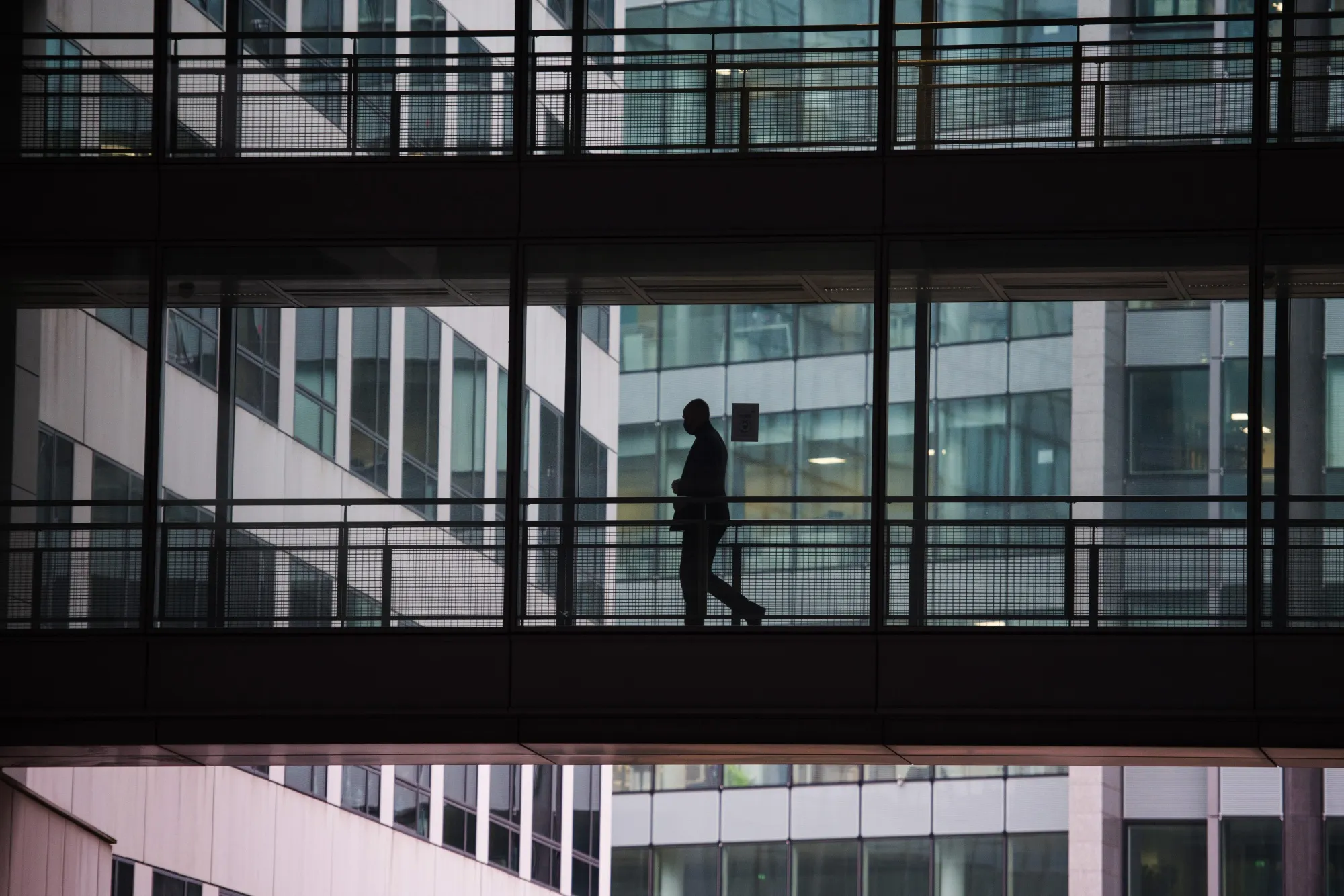 First Working Day Of 2021 In Paris Financial District