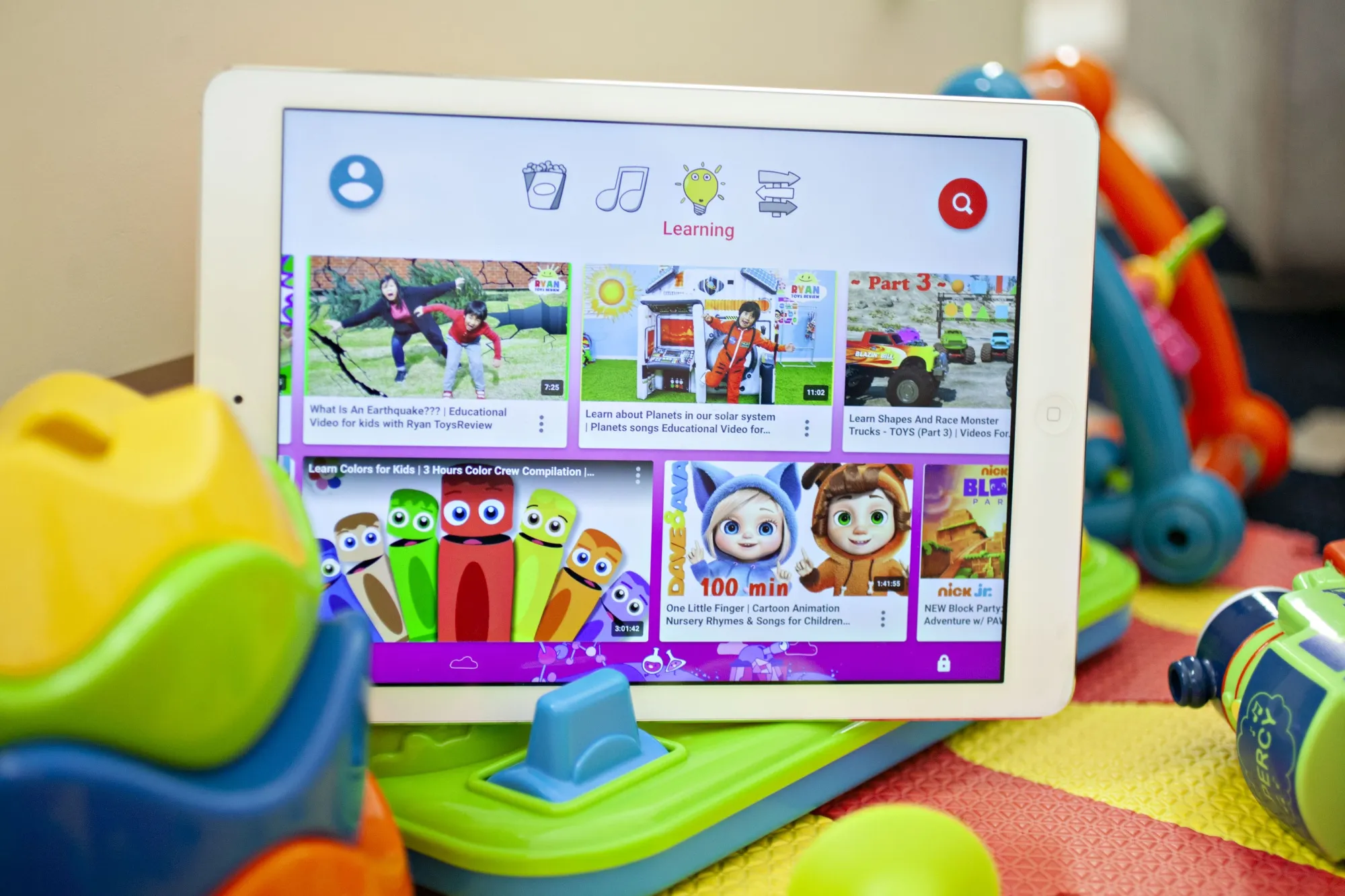 The YouTube&nbsp;Kids mobile app.
