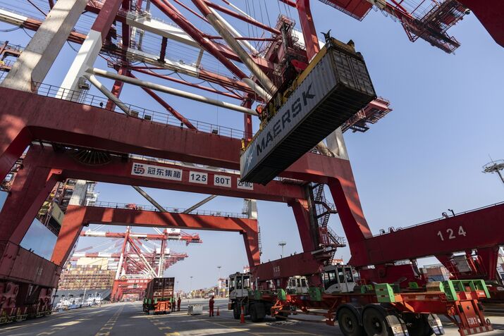 Operations at Yangshan Deepwater Port