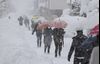 Heavy snow in Fukui on Jan. 9.