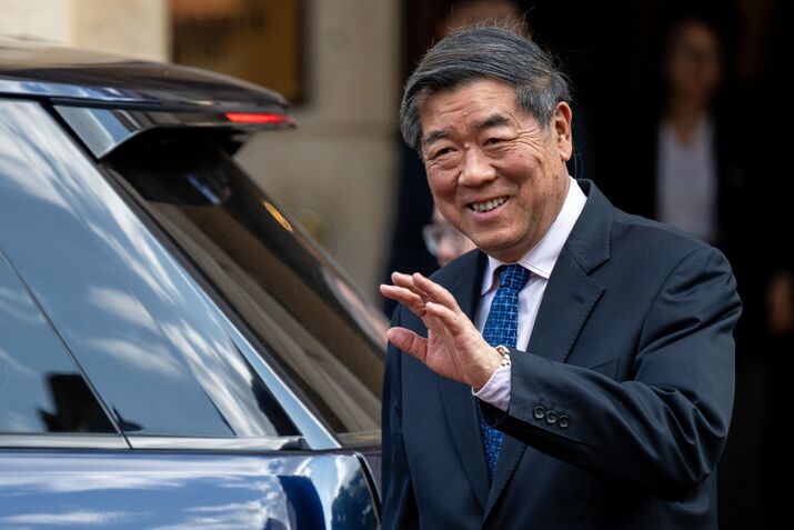 He Lifeng following trade talks in London in June.