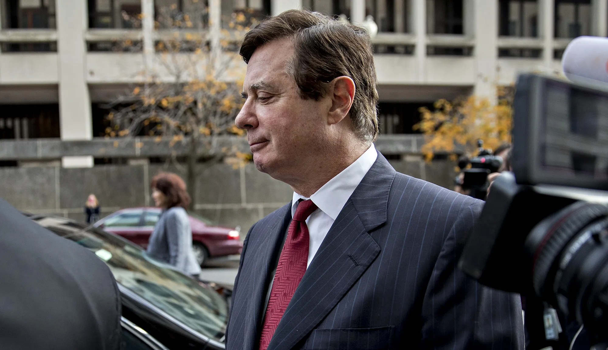 Paul Manafort outside the U.S. Courthouse in Washington, D.C. on Nov. 6, 2017.