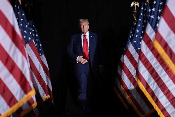 Republican Presidential Nominee Former President Donald Trump Campaigns In Michigan