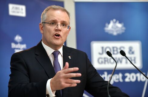 Scott Morrison speaks in Canberra on May 3.