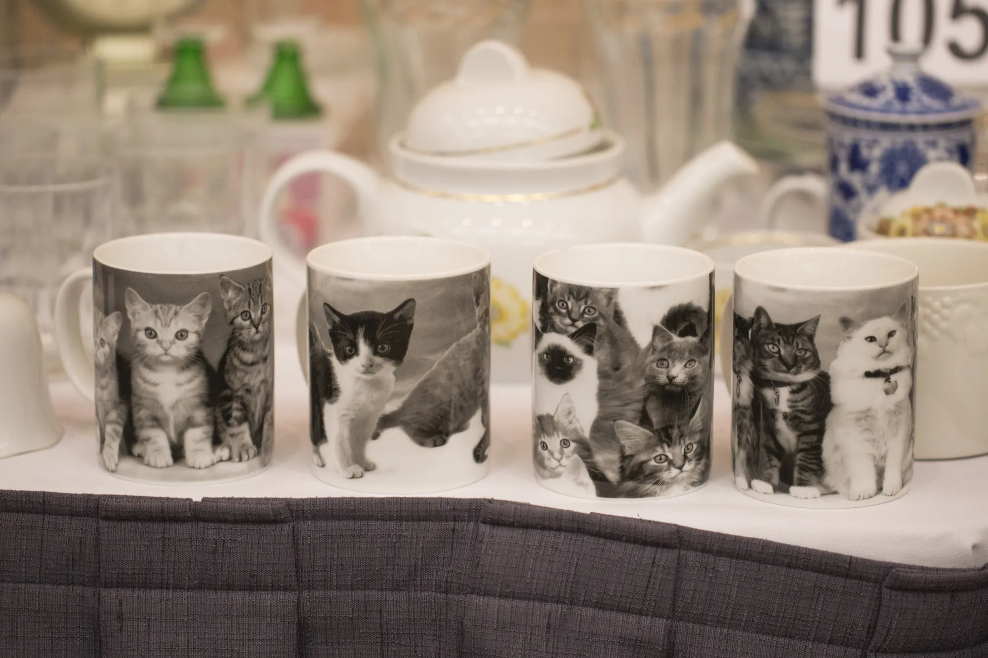 Cat mugs, belonging to Whitey Bulger's girlfriend.
