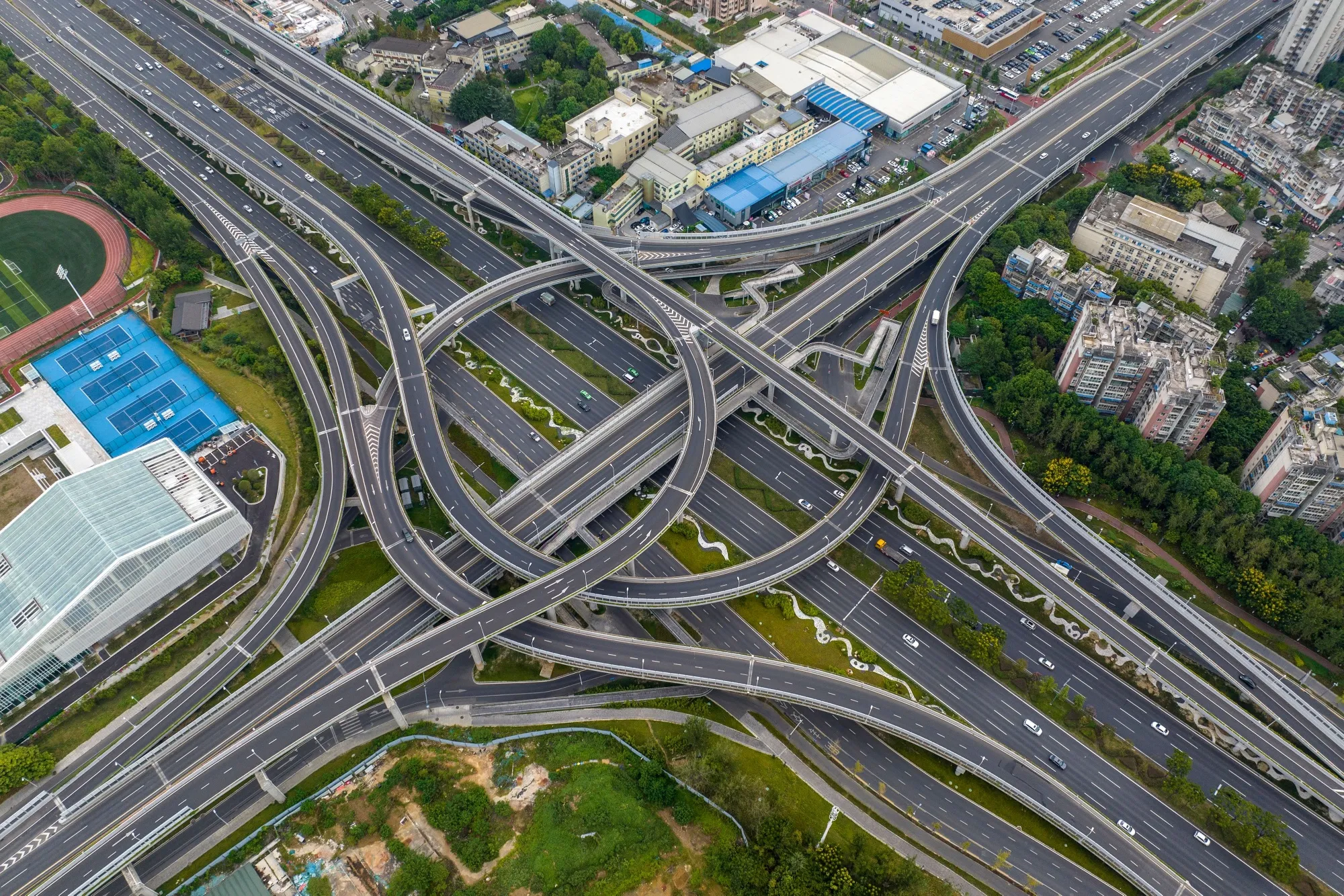 Deserted roads amid restrictions due to Covid-19 in Chengdu, on Sept. 1.