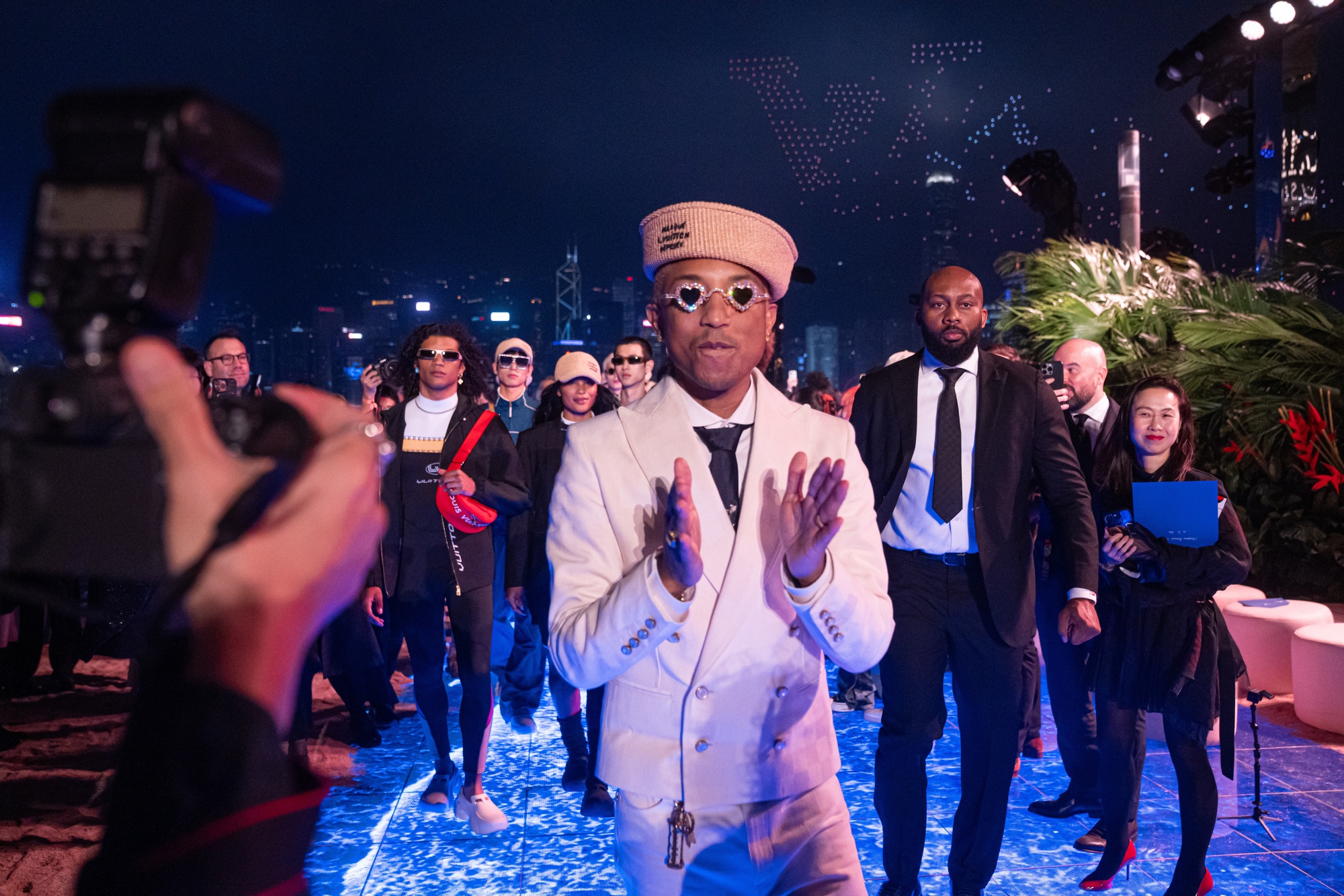Pharrell Williams Entices Alist at Louis Vuitton’s first Hong Kong