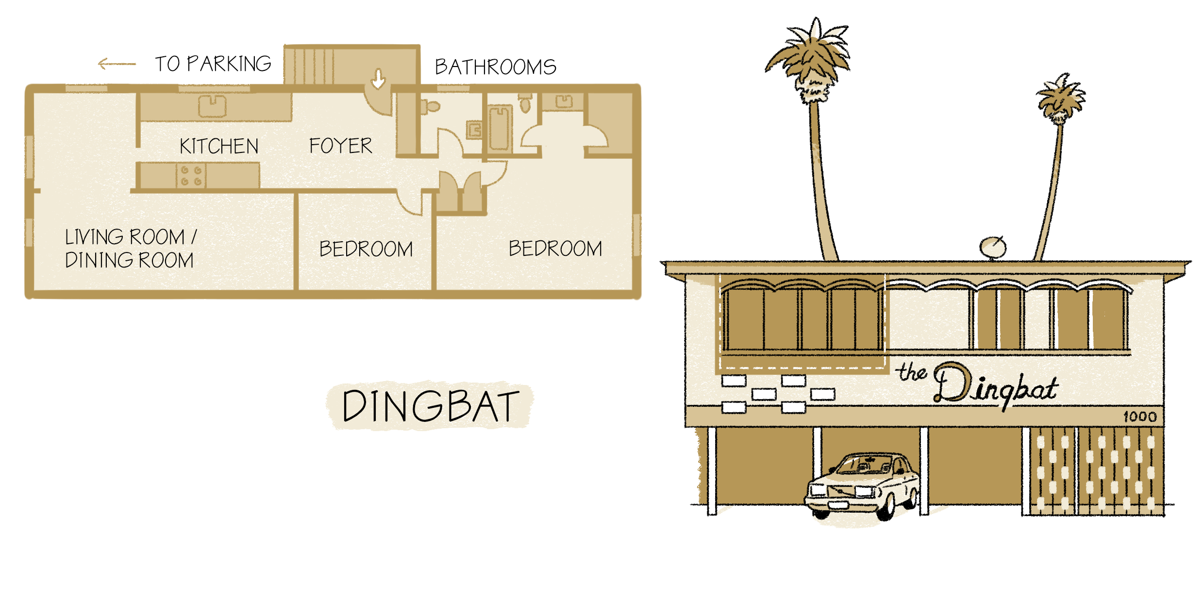 A Design History of L.A.s Dingbat Apartment Buildings - Bloomberg