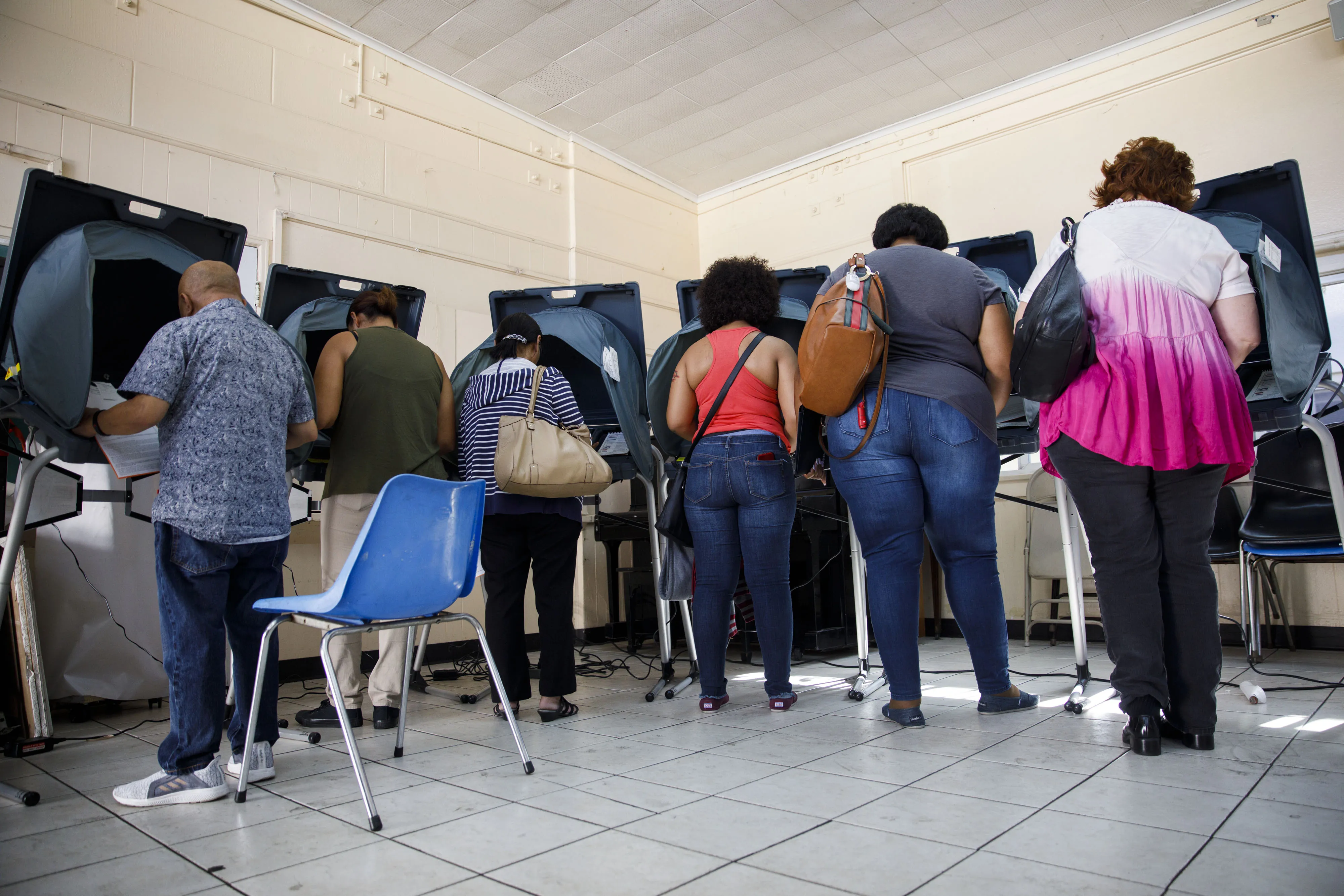Voters Cast Ballots During Midterm Elections