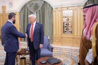 Donald Trump - Ahmed al-Shara meeting in Riyadh