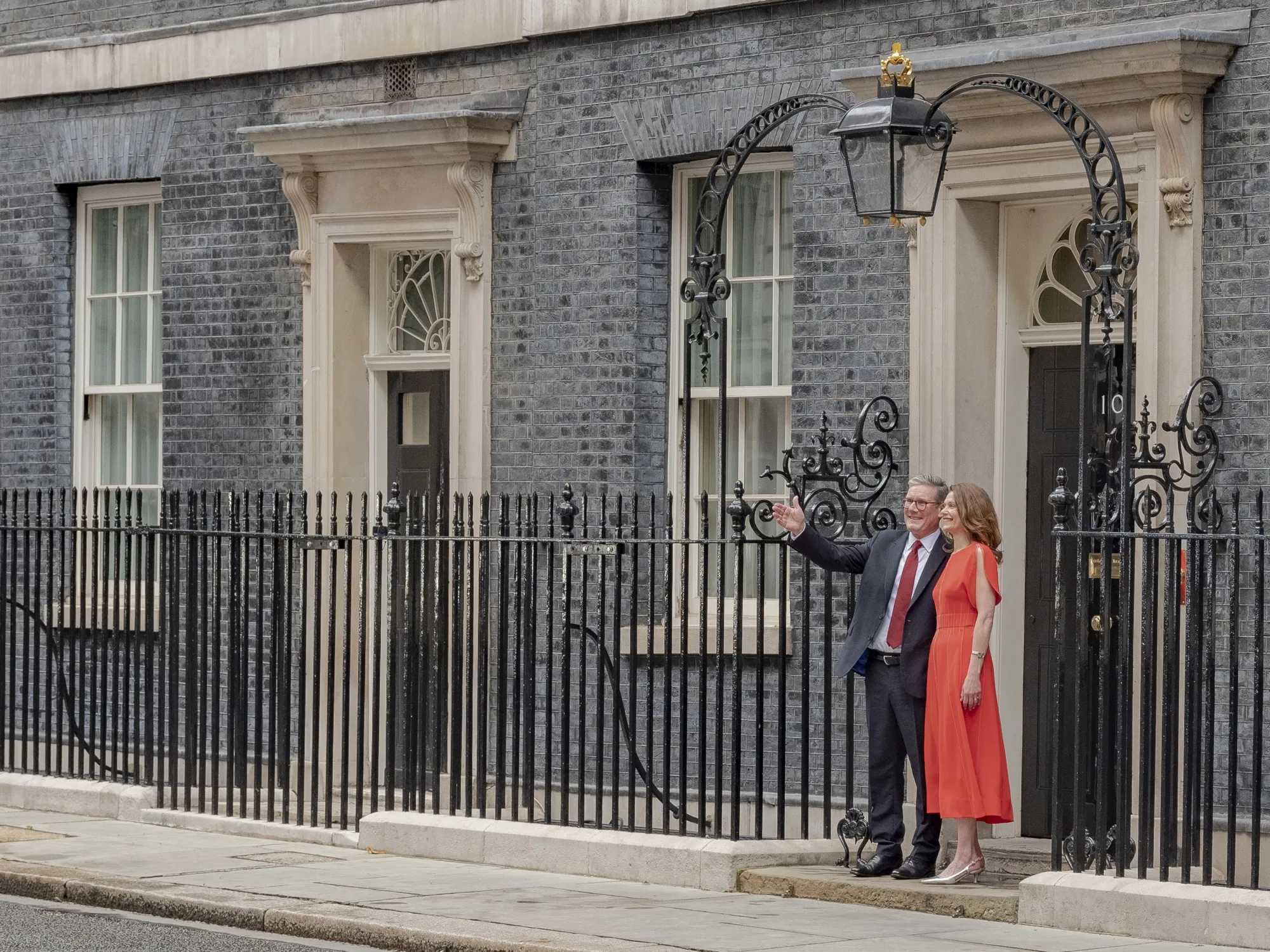 UK Prime Minister Keir Starmer and his wife, Victoria Starmer.