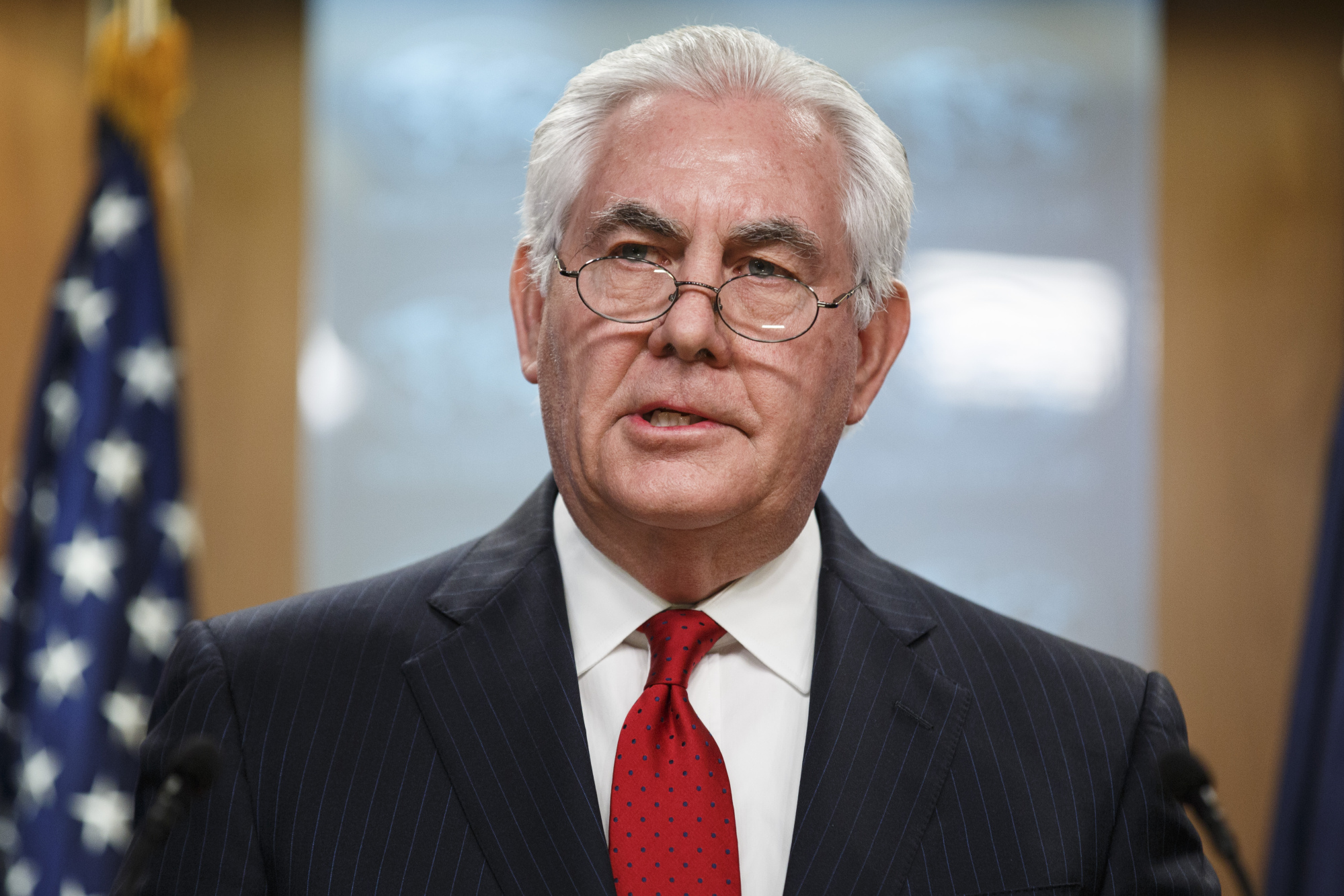 Ousted Secretary Of State Rex Tillerson Delivers Farewell Speech At The State Department 