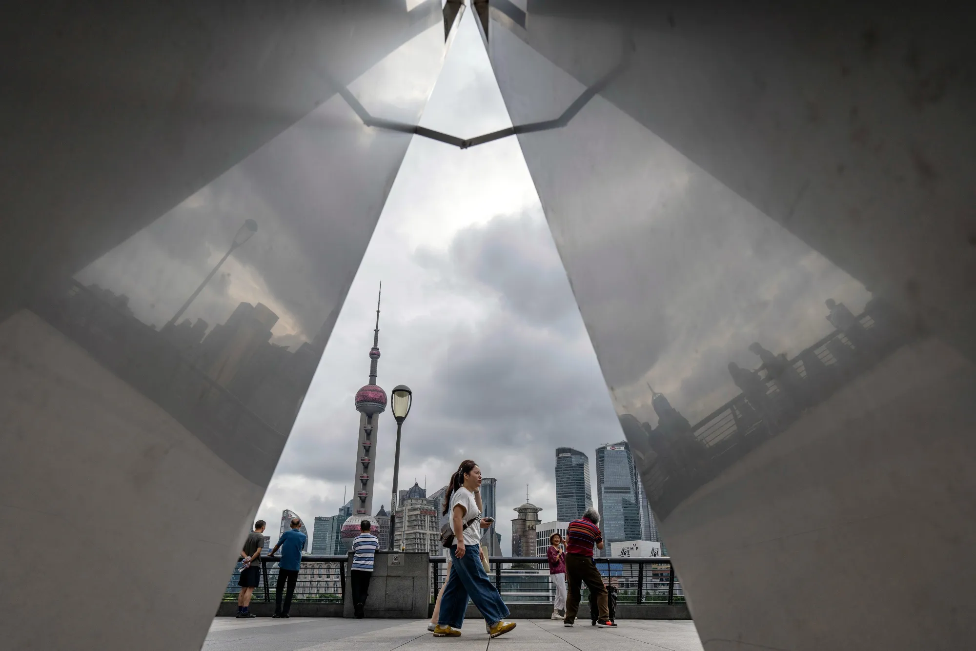 Pudong's Lujiazui Financial District in Shanghai.