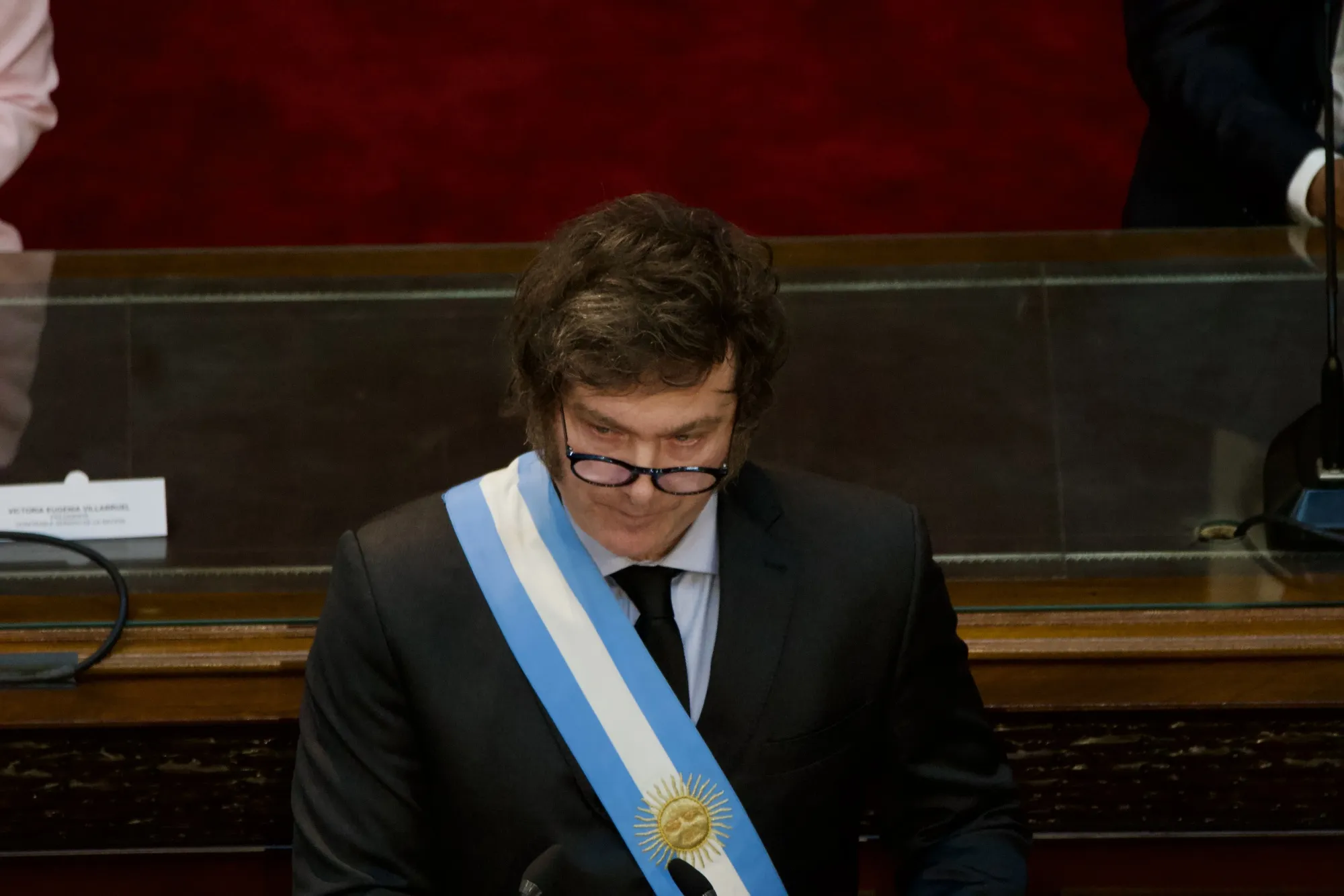Javier Milei addressed the legislature after weeks of escalating tensions.&nbsp;