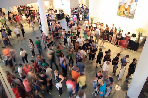The lobby of the Museum of Modern Art in New York.