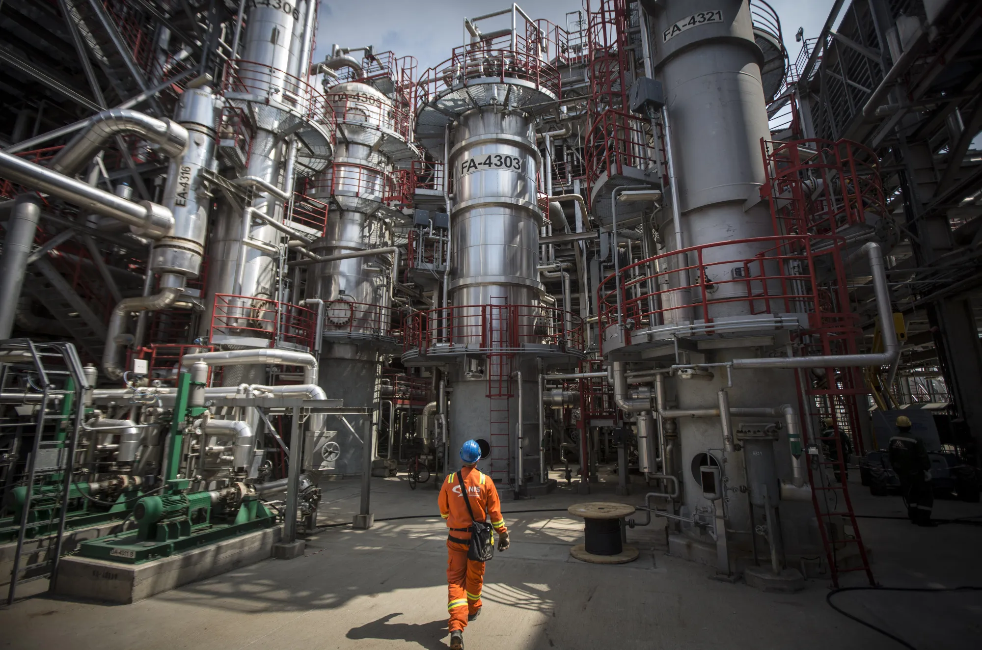 The complex at the Naftna Industrija Srbija AD (NIS) oil refinery, operated by OAO Gazprom Neft PJSC, in Pancevo, Serbia.